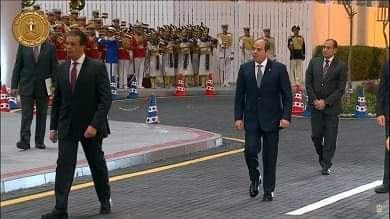 لحظة وصول الرئيس السيسي الي مقر افتتاح البطولة العربية العسكرية للفروسية